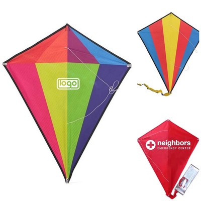 Custom Classical Fiberglass Rods Diamond Kite