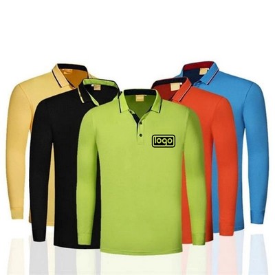 Long Sleeve Polo T-Shirt