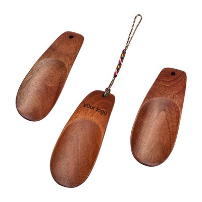 Wooden Mini Portable Shoe Horn