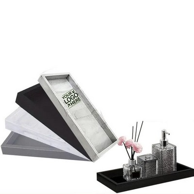 Large Square Silicone Bathroom Storage Tray