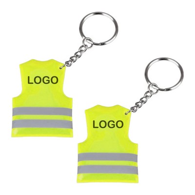 Reflective Vest Key Ring