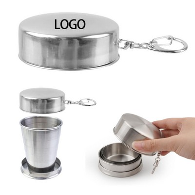 Stainless Steel Collapsible Cup Portable Metal Cups