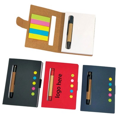 Notepad Set with Pen and Sticky Notes