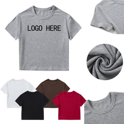 Women's Cropped Stretch T-Shirt