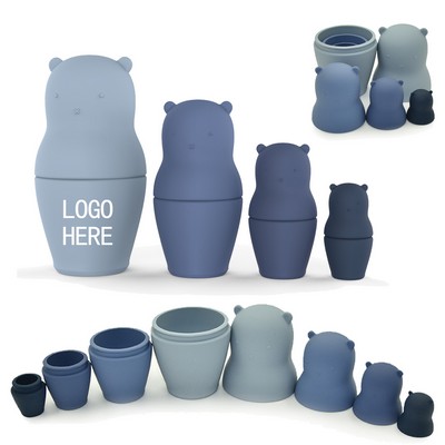 Silicone Educational Stacking Dolls for Infants