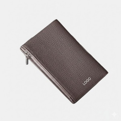 Anti-Theft Blocking Passport Holder High-End Simple ID Card Clip Passport Folder Document Card