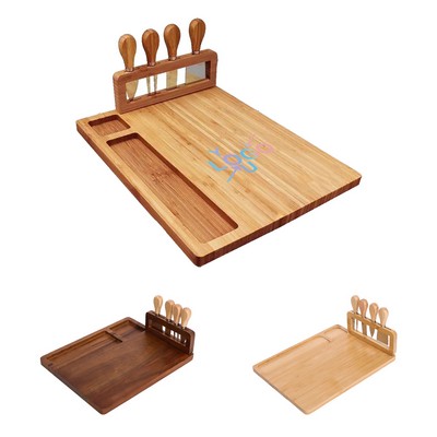 Bamboo Cheese Board Set with Magnets