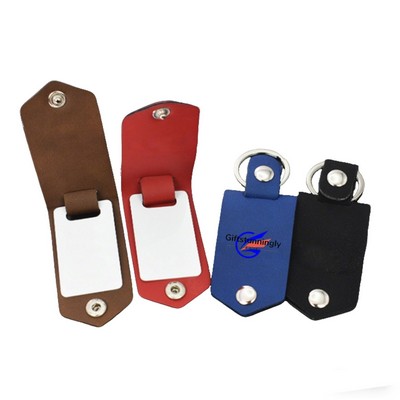 Leather Aluminum Key Chain