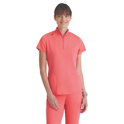 Grey's Anatomy Spandex Stretch - Women's Two Pocket Y-Neck Kristi Scrub Top