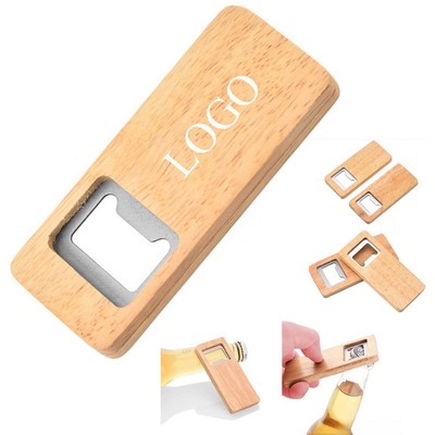 Wooden Handle Corkscrew Steel Opener