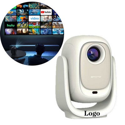 Portable Smart Android Mini 4K Video Bedroom Movie Projector