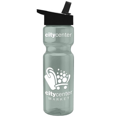 Garyline® Champ Recycled Bottle with Flip-Straw Lid - 28 oz.