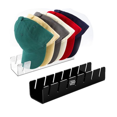 Acrylic No-Install Baseball Caps Display Stand