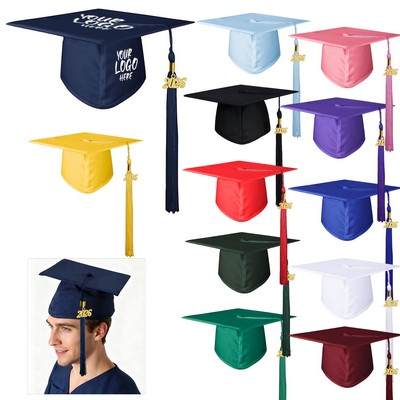 Costom Printed Adult Graduation Cap with Tassel