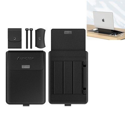 13" PU Leather Laptop Bag Multifunction