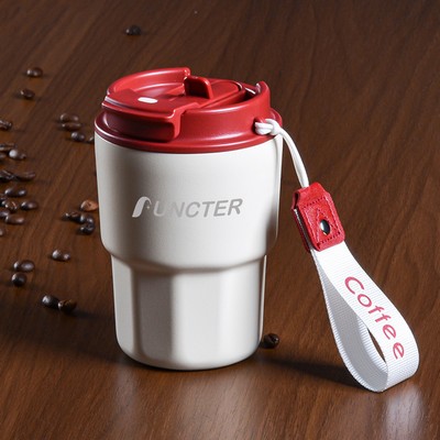 11oz Dual-Lid Insulated Water Bottle Travel Coffee Mug