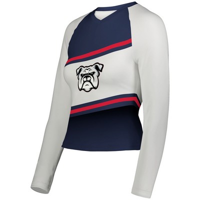 Girls FreeStyle Sublimated Long Sleeve Cheer Top