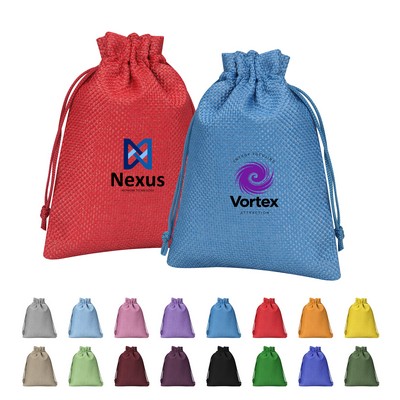 5.5"x4" Burlap Drawstring Bags Small Gift Pouch