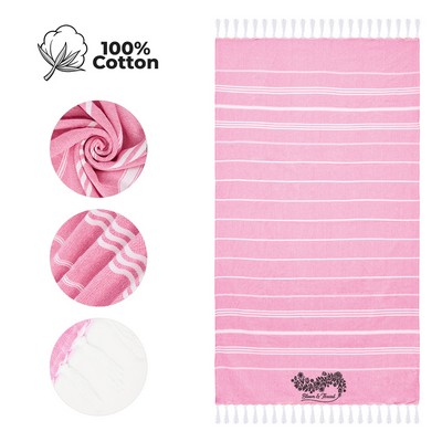 Sustainable Cotton Turkish Beach Towel