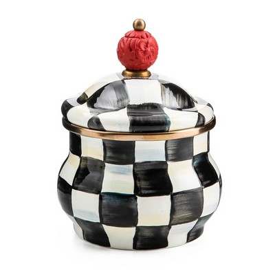MacKenzie-Childs® Check Lidded Sugar Bowl