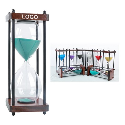60-Minute Wooden Hourglass Decor