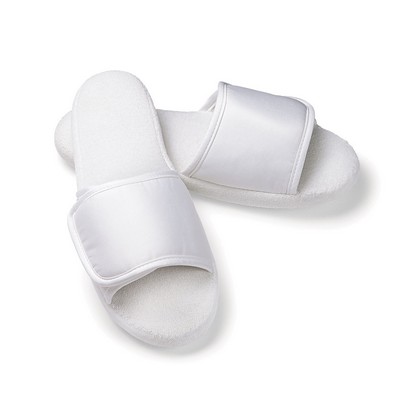 Women's Open Toe Velcro® Microfiber Slipper