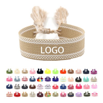 Handmade Woven Ribbon Bracelet