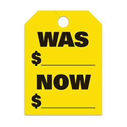 Jumbo Style Was/Now Mirror Hang Tag