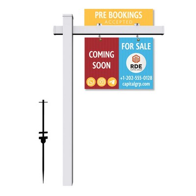 36"x48" Real Estate Signs Post Kit with Rider