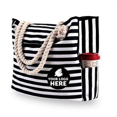 Spacious Sandproof Beach Tote for Women
