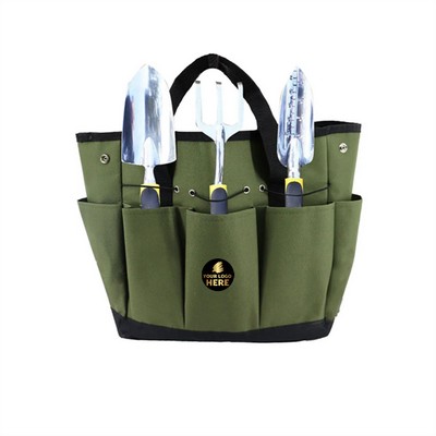 Garden Tool Tote Bag with Multi-Pockets