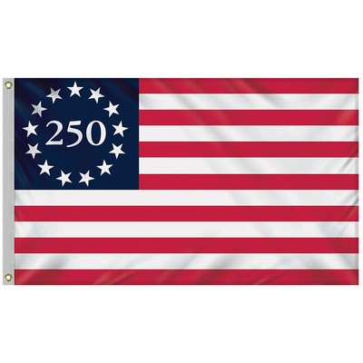 3' X 5' Betsy Ross America 250th Outdoor Nylon Flag