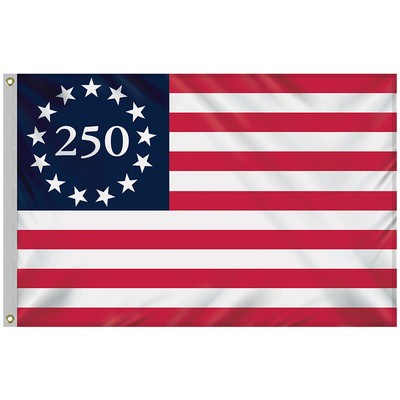 4' X 6' Betsy Ross America 250th Outdoor Nylon Flag