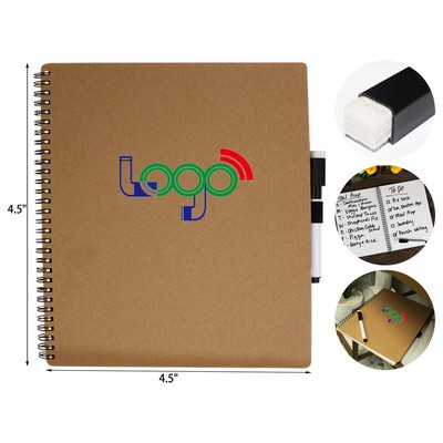 Whiteboard Notebook W/ Dry Erase Marker