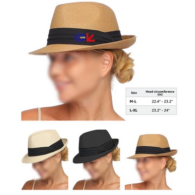 Foldable Roll Up Short Brim Trilby Hat