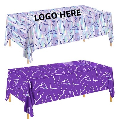 53x107" Disposable Plastic Tablecloth