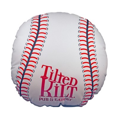 Baseball Shaped Sublimated Pillow