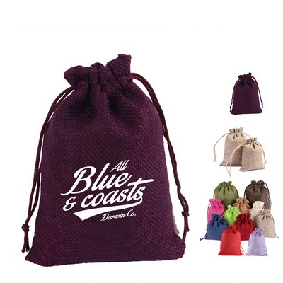 Linen Burlap Gift Pouch