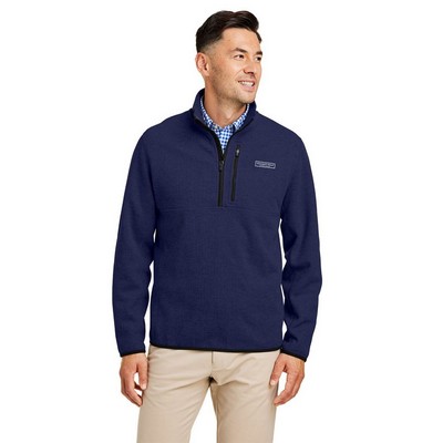 Vineyard Vines Men's Mountain Sweaterfleece Quarter-Zip Pullover - K004694
