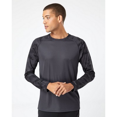 Paragon Unisex Cayman Performance Camo Colorblocked Long Sleeve T-Shirt - 216