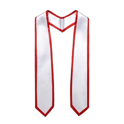 Custom 66" L Unisex Adult Plain Graduation Honor Stole Sash