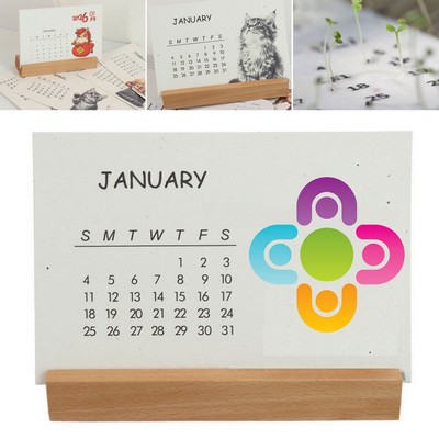 Plantable Paper Desk Calendar
