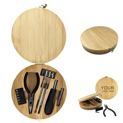 Bamboo Screwdriver and Pliers Tool Kit Set