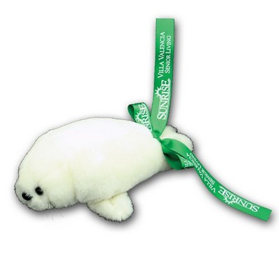 6"-8" Plush Sea Life White Seal Stuffed Animal