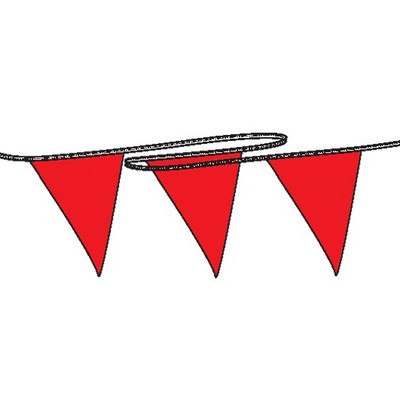 4 MIL Jumbo Poly Pennant String - 60'