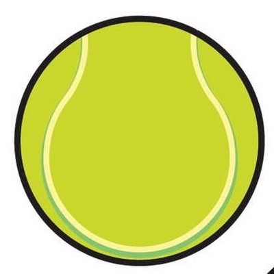 Tennis Ball Acrylic Coaster w/Felt Back