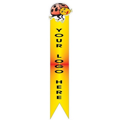 Lady Bug Bookmark w/ Black Back