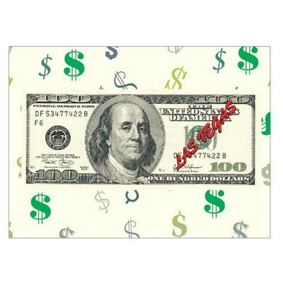 Las Vegas $100 Bill Metal Photo Magnet (2 1/2"x3 1/2")