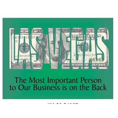 Las Vegas Block Letter $100 Bill Photo Hand Mirror (2½"x3½")