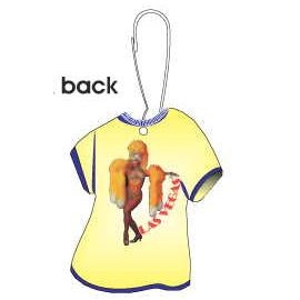 Showgirl in Yellow T-Shirt Zipper Pull